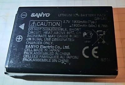Sanyo Akku DB-L50 98% von 1800mAh gemessen