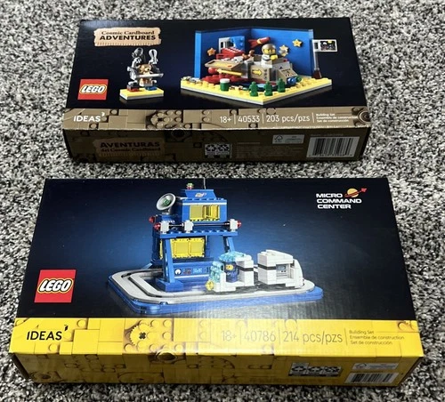 LEGO IDEAS 40533  Cosmic Cardboard Adventures 40786 Micro Command Center