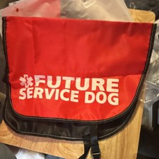 JXGZSO Service Dog Vest 'Future Service Dog', Red L, Polyester, High Visibility