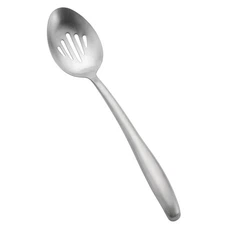Tablecraft Slotted Serving Spoon Bushed Stainless Steel 13 3/4"L