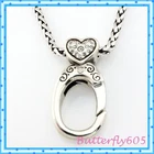 Brighton ABC Hook Heart Add Charms/Beads Pendant Retired Necklace NWT