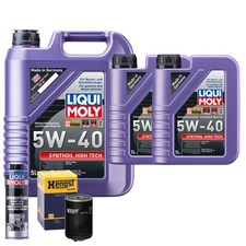 Motoröl 5W40 LIQUI MOLY Synthoil High Tech 7L+HENGST Ölfilter +Spülung