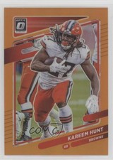 2021 Panini Donruss Optic Orange Prizm 99/199 Kareem Hunt #142 pe8