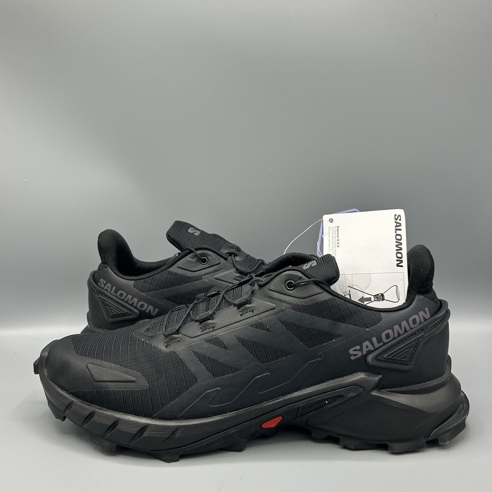 Scarpe da ginnastica Salomon Supercross 4 nere trail running escursionismo UK 9 5 EU 44 nuove