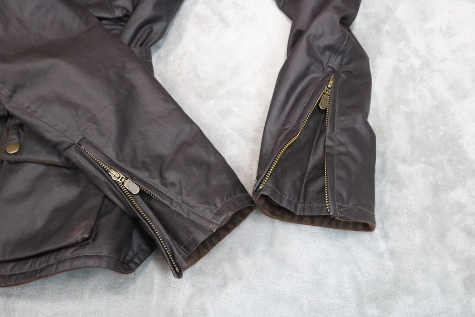 Chaqueta Trailmaster Belstaff Gold Label marrón de algodón encerado 44 Italia para mujer Foto 3 de 4