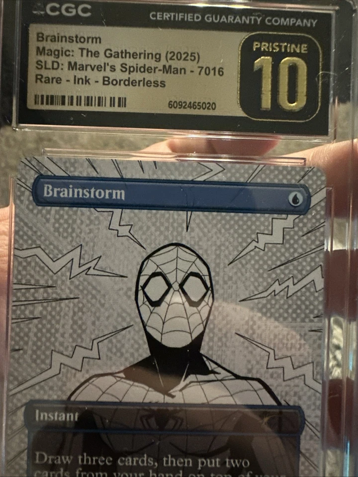 🔥 MTG Brainstorm Inked Secret Lair: Spider-Man Graded CGC Pristine 10 🔥 - Image 4 of 4