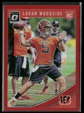 2018 Donruss Optic #110 Logan Woodside Red #/99