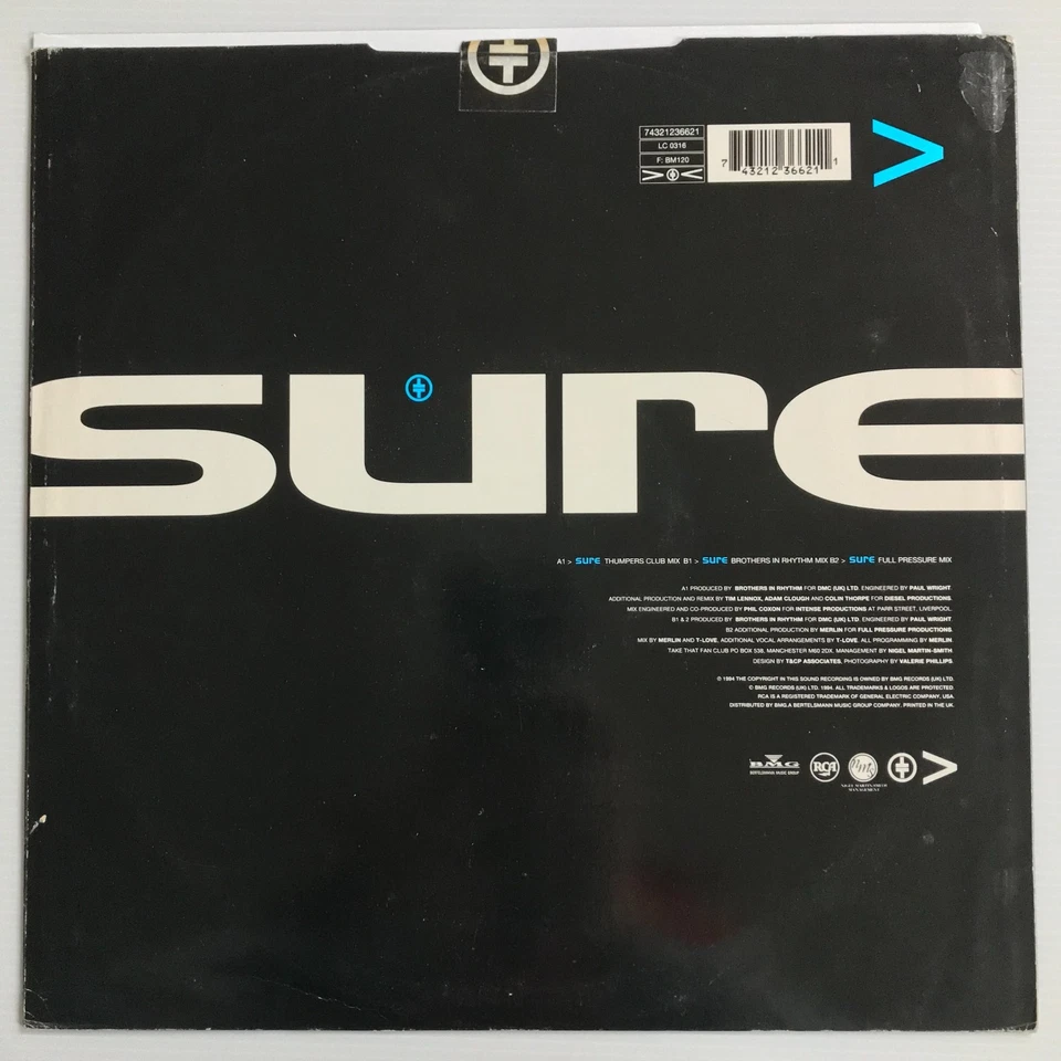 Take That – Sure Vinyl 12" 1994 - Image 2 of 4