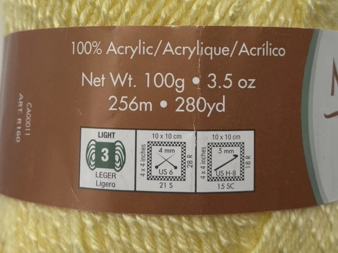 Moda Dea Cherish Yarn "Daffodil" 1 Skein #2025 - Image 4 of 4