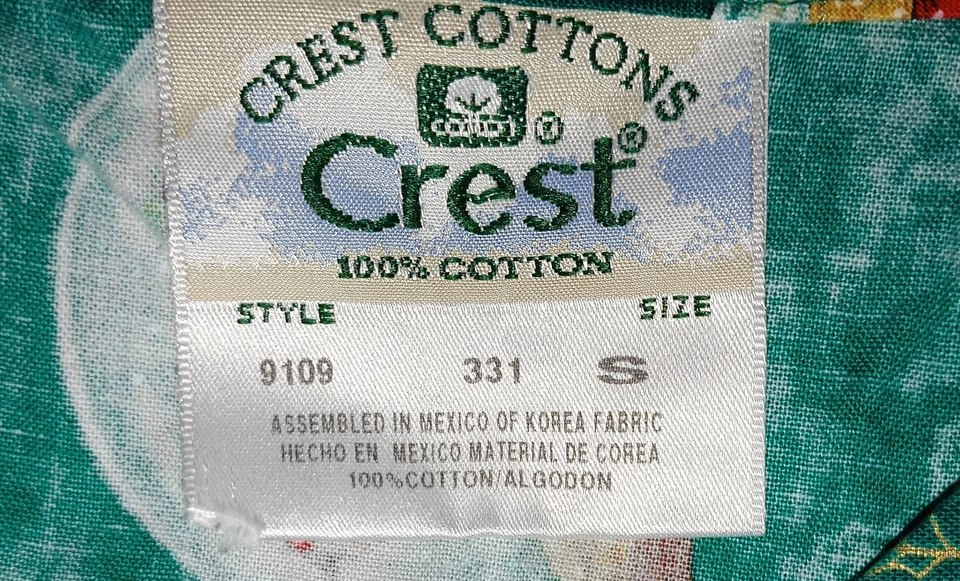 Crest Cotton Womens Small Scrub Top Christmas Snowglobe Print Holiday Unisex - Image 3 of 4