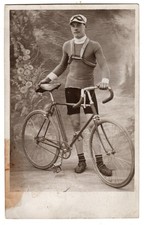 Old postcard Belgian cyclist Jean Wauters 1906-1989