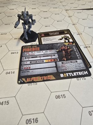 BattleTech Firebee Miniatur + Karte Classic & Alpha Strike #2