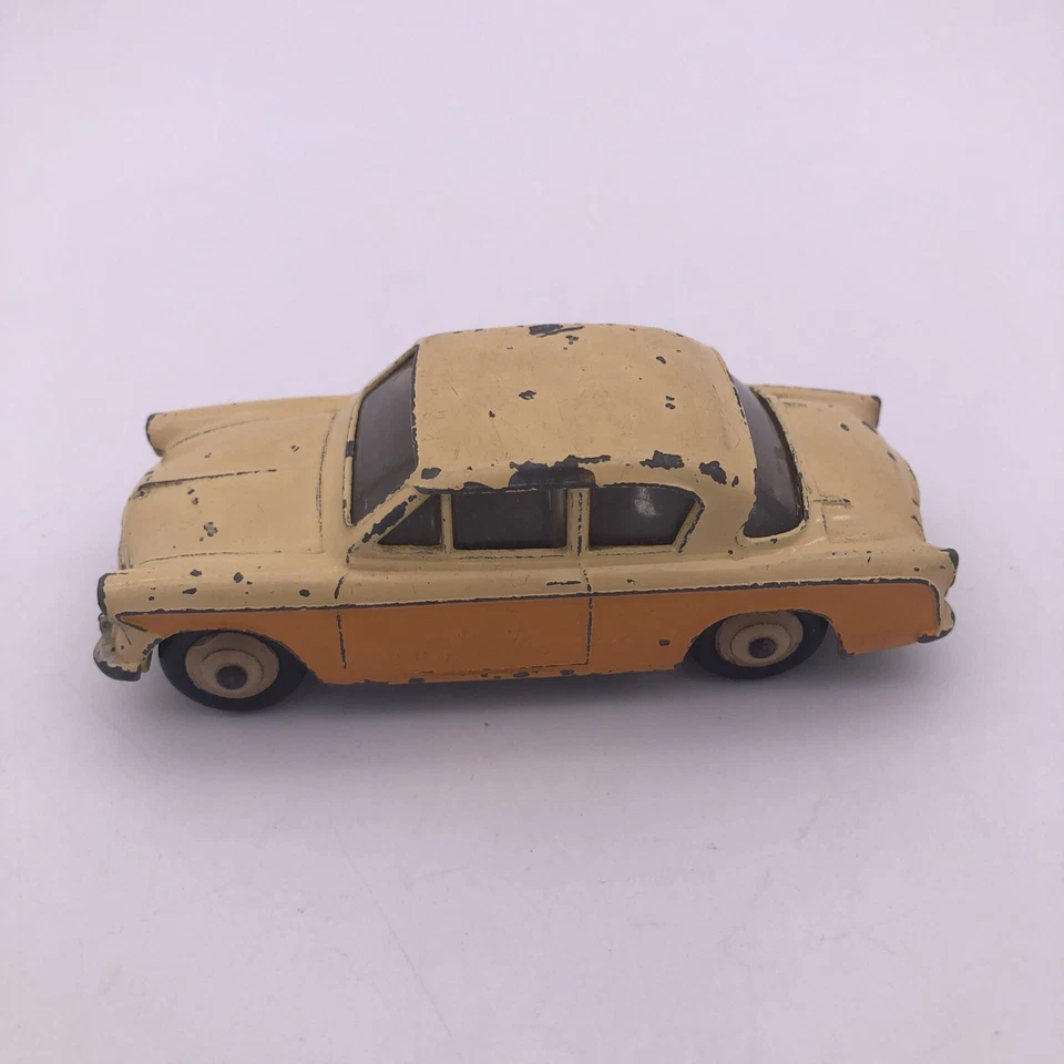 Dinky Toys No. Coche berlina Sunbeam Rapier 166 - naranja/crema circa 1958 vintage Foto 2 de 4
