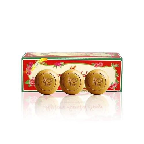 Mysore Sandal-Seife – 10 Stück à 125g Mit Reinem Sandelholzöl Für Die Hautpflege