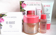 Clarins Re-Boost Mattifying Gel + Clear-Out Toner Gift Set + Cleanser BNIB Oily
