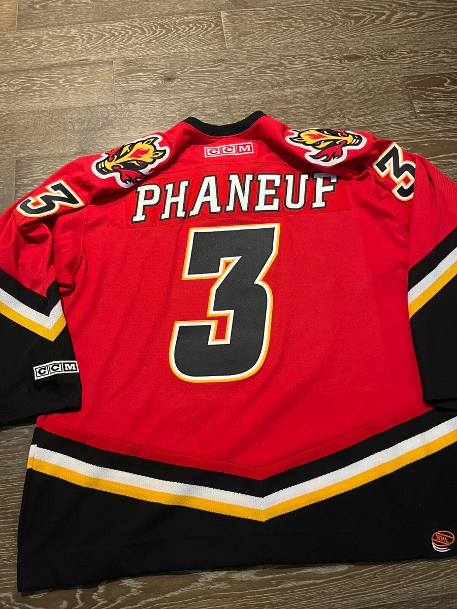 Dion Phaneuf Vintage Calgary Flames CCM Hockey Jersey (M)