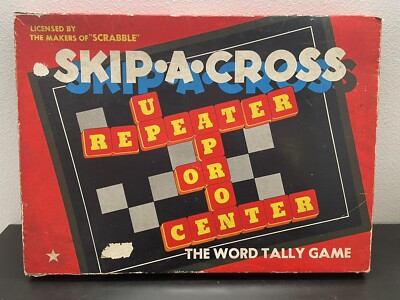 1952 SKIP-A-CROSS game Scrabble by Cadaco Ellis COMPLETE