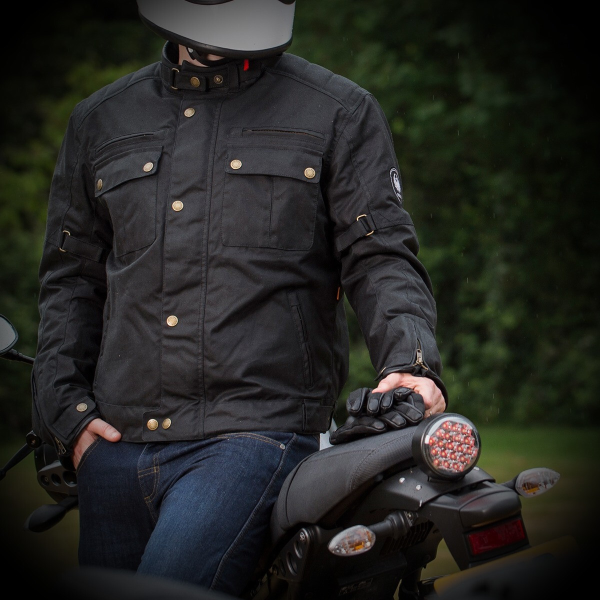 Merlin Barton II Black Mens Wax Cotton Jacket UK