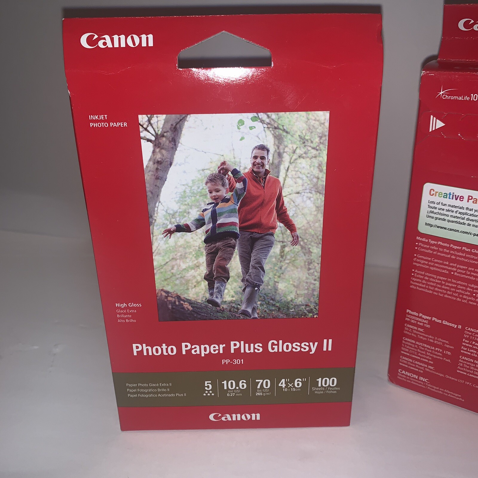 Canon PP301 4x6'' Photo Paper Plus Glossy II (2 Pack, 200 Sheets