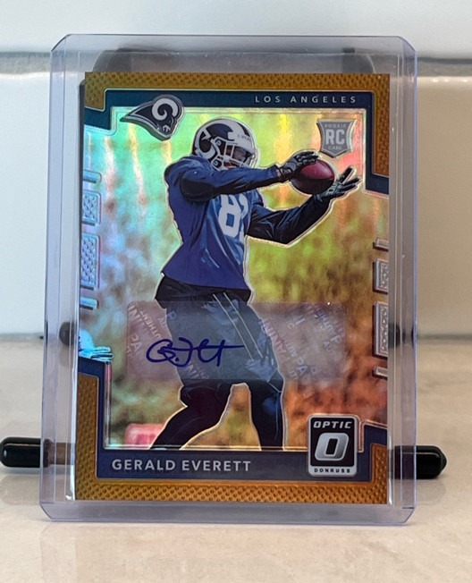 2017 Donruss Optic Rookies Bronze Prizm Autographs #142 Gerald Everett (AU, RC)