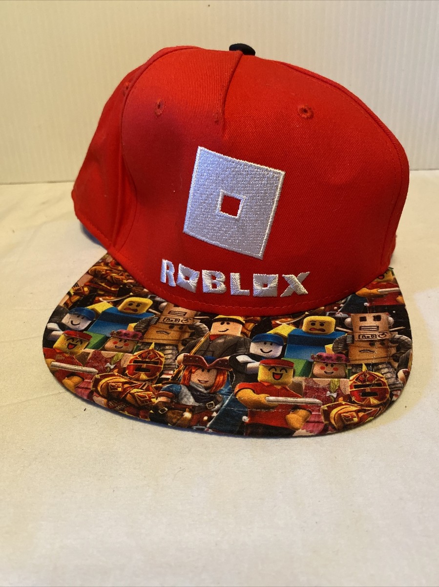 Roblox Red Character Embroidered Snapback Hat Cap Youth Kids OSFM