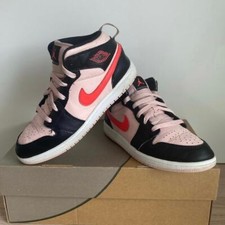 Jordan 1 Mid Atmosphere Black Pink Crimson 640734-604 - SZ 3 Y