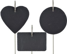 Blank Slate Garden Sticks Marker Graveside Message Board Chalk Board Stake Garde