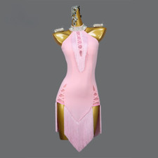 Latin Dance Competition Dress Women Professional Clothing Latin Tassel Dress