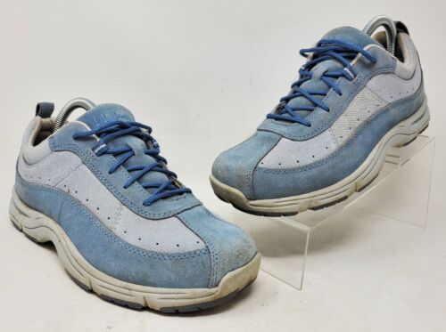 LL Bean Blue Walking Athletic Shoes Lace Up Sneakers Womens 8 M - Picture 1 of 8