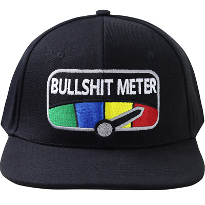Cap Snapback mit Stickerei | Kappe bestickt ''Bullshit Meter'' | unisex Basecap