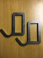 AR500 3/8" Steel 2" x 4" Target Hanger Hook! 2 Piece Set! USA MADE!!