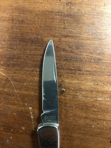 Vintage Pocket Knife SABRE 647 HONG KONG Folding 1 Blade - Picture 2 of 9