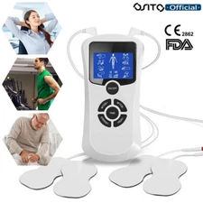 Dual Channel TENS EMS Unit Muscle Stimulator Machine Pulse Massager Pain Relief