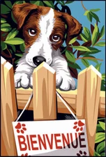 Seg De Paris Needlepoint canvas for halfstitch without yarn Welcome SEU928.36...