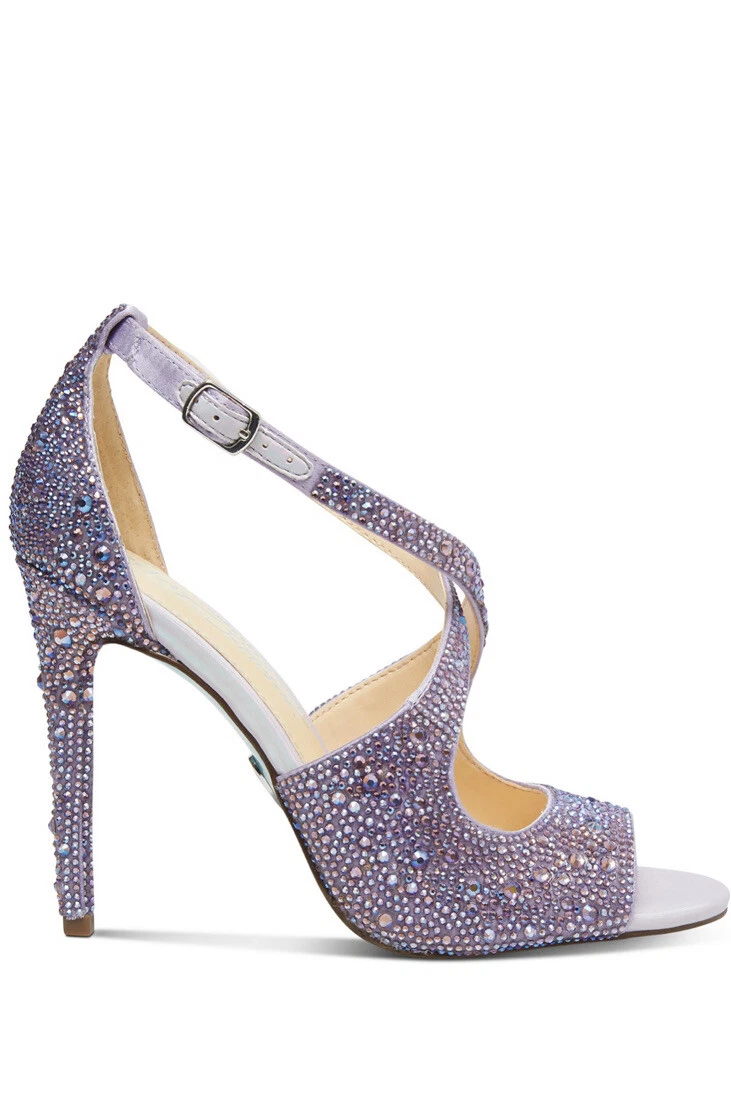 Betsey Johnson Womens Bayli High Heel Purple Size 8 eBay