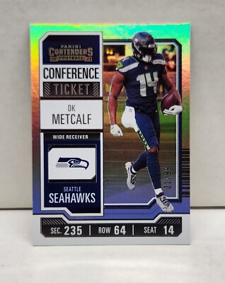 DK METCALF 2023 Contenders CONFERENCE TICKET ~ Seahawks #'d 01/99