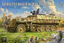 Border Model 1/35 Sd.Kfz.251 Ausf.D with R35 Turret (APXR SA18 37mm Gun)