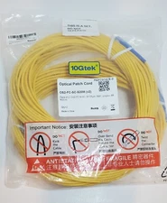 OS2-FC-FC-S15M (X5) Optical Patch Cord Simplex 9/125μm LSZH SMF 10 Gtek NIP