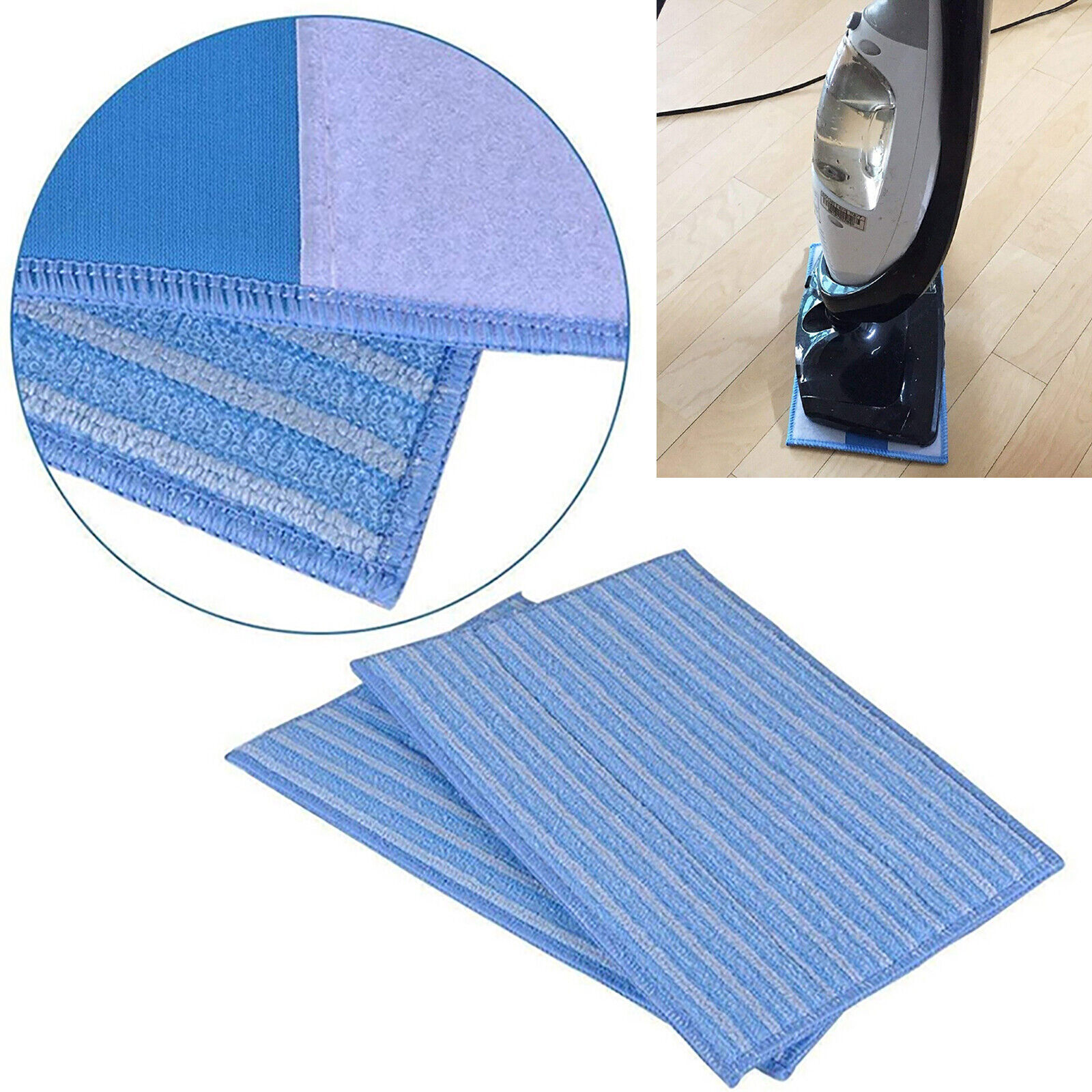 Microfiber Steam Mop Replacement Pads for Haan RMF4X RMF2X FS SI MS Models  -image