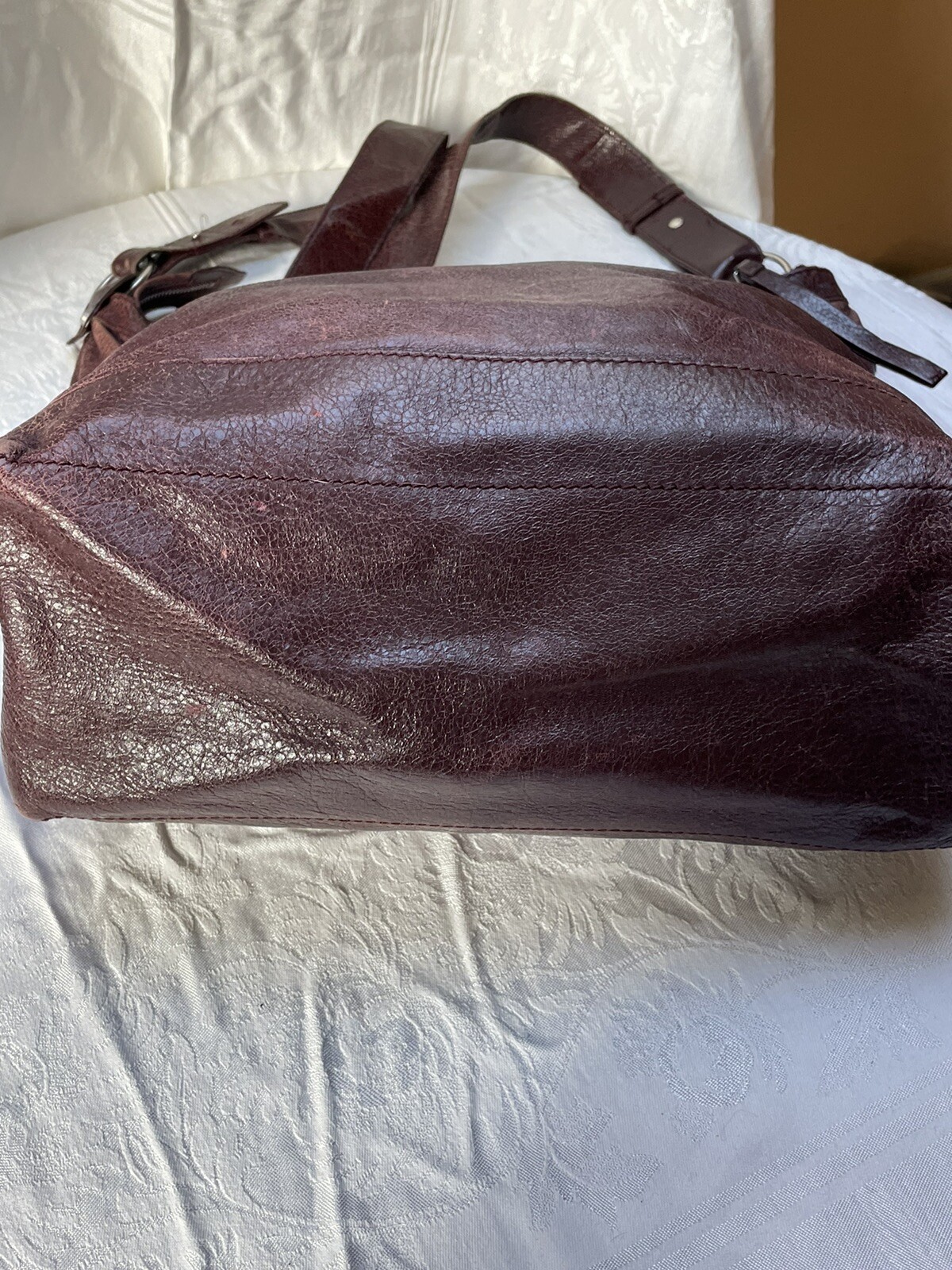 Balenciaga Classic Day Messenger Arena Leather Bag Bu… Gem