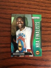 Hakeem Olajuwon 2019-20 Panini Prizm Green Refractor NBA Finalists Card #10 
