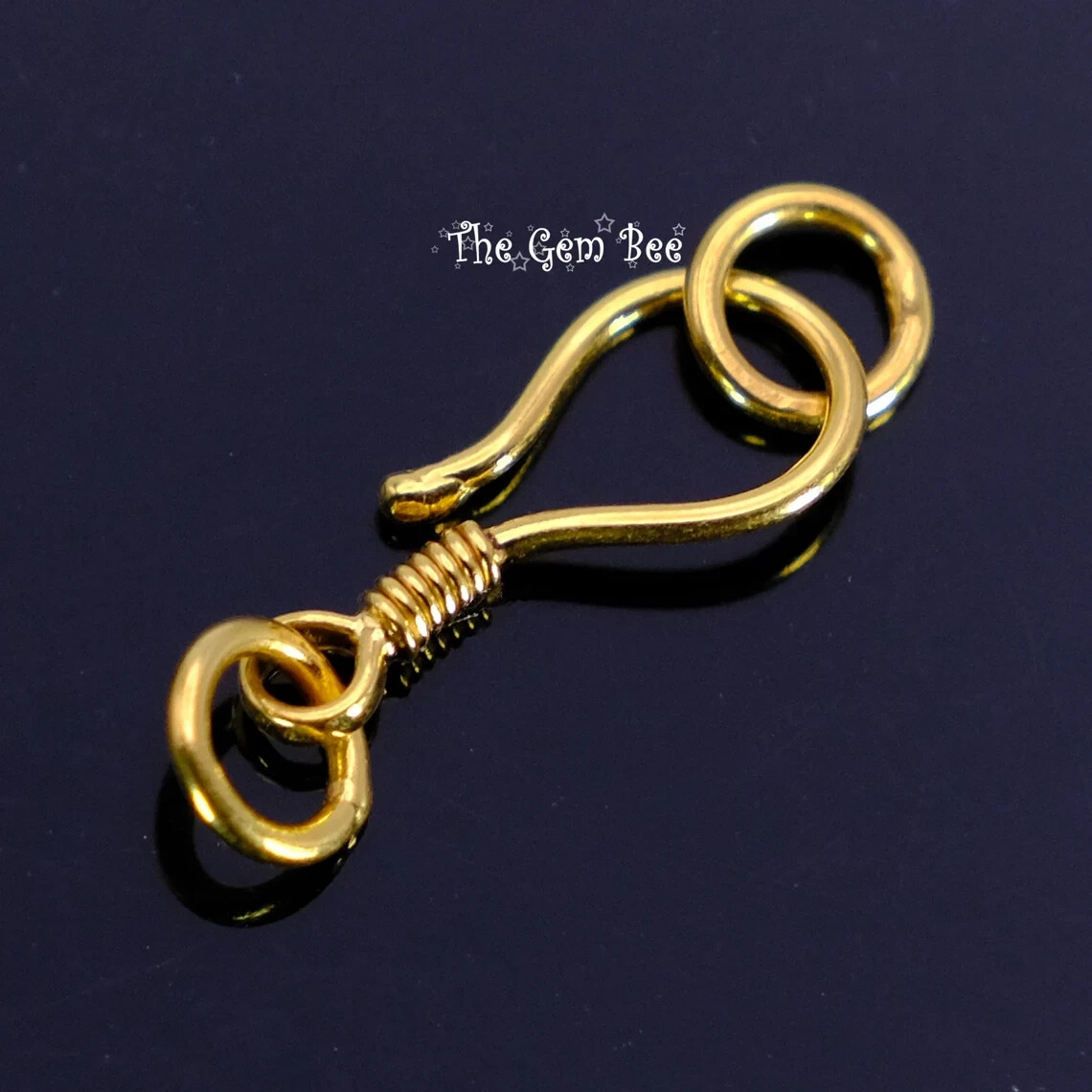 vintage hooked ゴールド　ビスチェ 6mmx14mm 18k Solid Gold Old-Fashioned 19 Gauge Hook Clasp | eBay