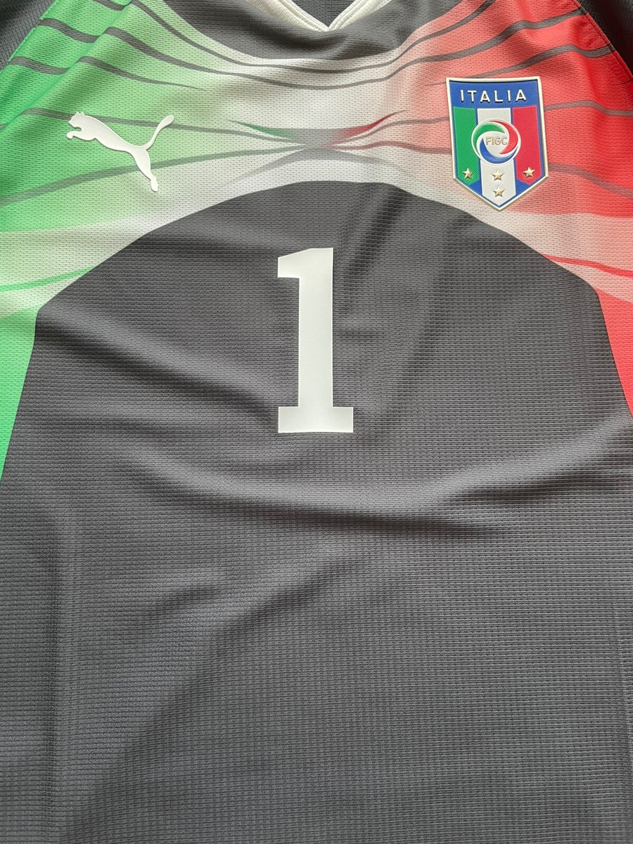2010 Italy Grey Authentic Goalkeeper Jersey #1 BUFFON 2XL GK