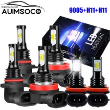 Combo de luces LED + luces antiniebla bombillas 6X para coche Chevrolet Sonic 2012-2016 - 6000K