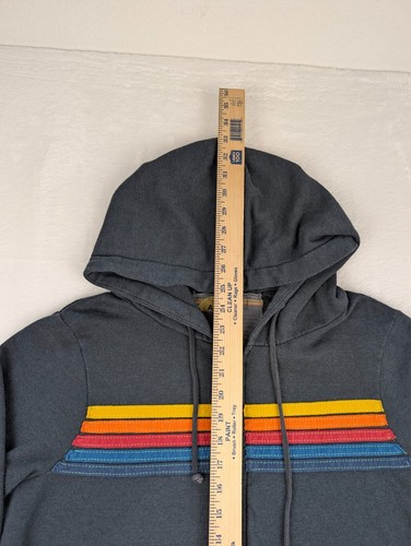 Aviator Nation 5 Streifen Hoodie Damen Medium Navy Blau - Bild 5 von 12