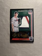 2022 Panini Stars & Stripes Silhouette Black Gold Matthew Wyatt Patch Auto /15