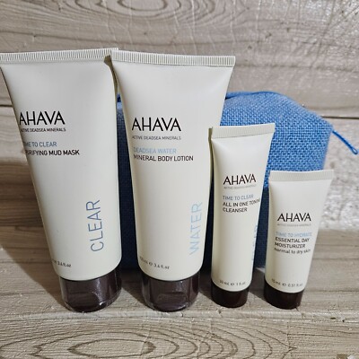 AHAVA Active Deadsea Minerals Kit : 4 best products with cosmetic pouch