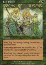 Fog Patch - Foil Magic mtg Moderate Play, English Nemesis x1