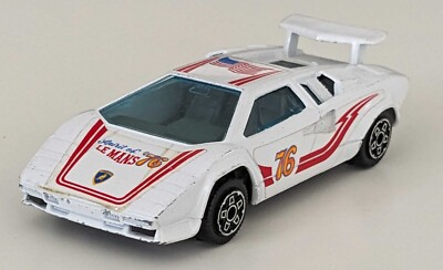 Bburago Lamborghini Countach 5000 S 1:43 Burago Modellauto weiß Vintage