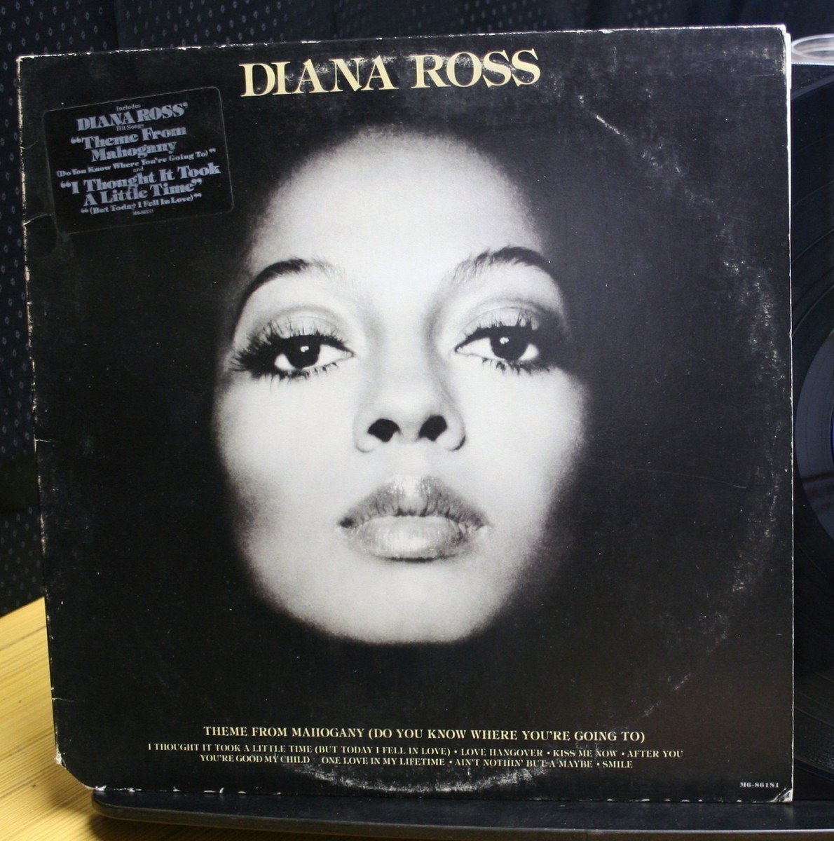 VINYL RECORD ALBUM DIANA ROSS THEME FROM MAHOGANY HYPE STICKER